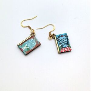 Mini Alice Through the Looking Glass Charm Earrings